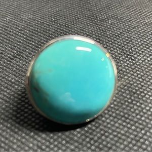 Ippolita designer statement ring 925 Sterling Silver & Turquoise sz approx 6.75
